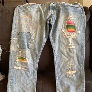 Ralph Lauren men distressed jeans